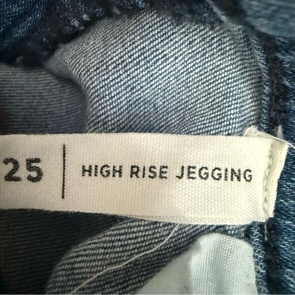 PacSun High Rise Jeggings Size 25 Distressed Skinny Jeans Blue Denim - Picture 8 of 9